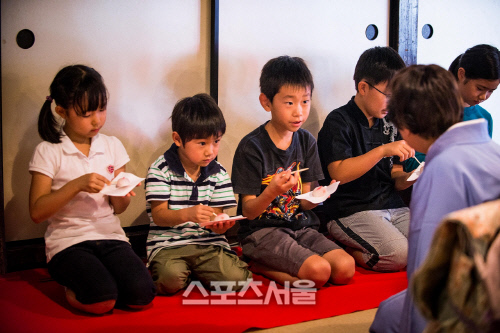 아이들을 위한 다도교실 (에도 도쿄 건물원)