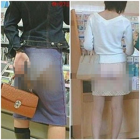 [B급통신] 日 '절묘한 19禁' 치마 디자인, 치마 위로 속옷이 '빼꼼'