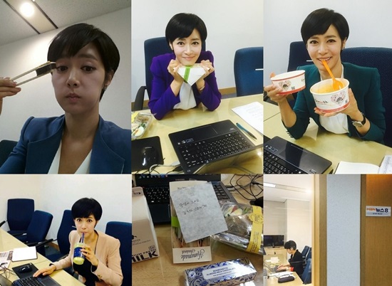 김주하 앵커, 카리스마 내던진 먹방쇼 '깜찍'