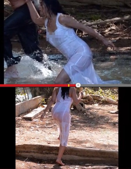 모니카 벨루치, 물에 홀딱 젖어 속살 그대로 노출…19禁 해프닝