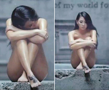 걸그룹 누드 씨엘, 걸그룹 최초 전라 누드 시도?…아슬아슬 중요 부위만 '꽁꽁'