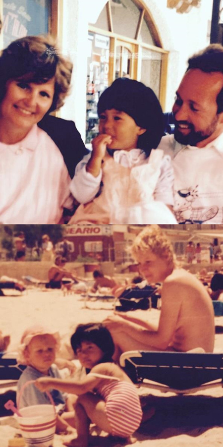 클라라, 어린 시절부터 해외를 밥 먹듯이? 스위스-스페인에서 '찰칵'