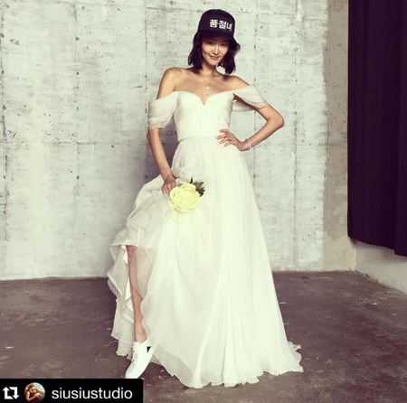 이혜정, 이희준 홀딱 반한 웨딩드레스 자태 "행복한 품절녀"