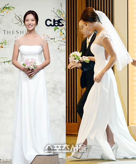 [SS스타일] "청순과 섹시 사이"…황정음, 반전 웨딩드레스 스타일