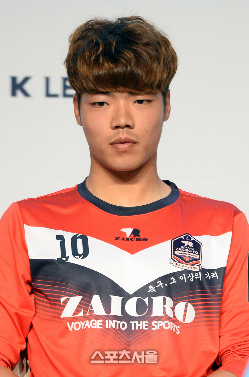 [SS포토]\'청춘FC\'출신 남하늘, \'K리그 챌린지는 꿈의 무대다!\'