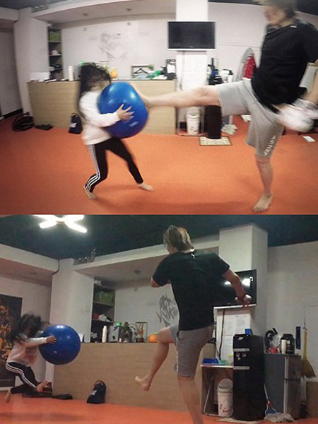  [SS영상] 최홍만, 여고생 파이터 향해 '오지마 킥' 발사 