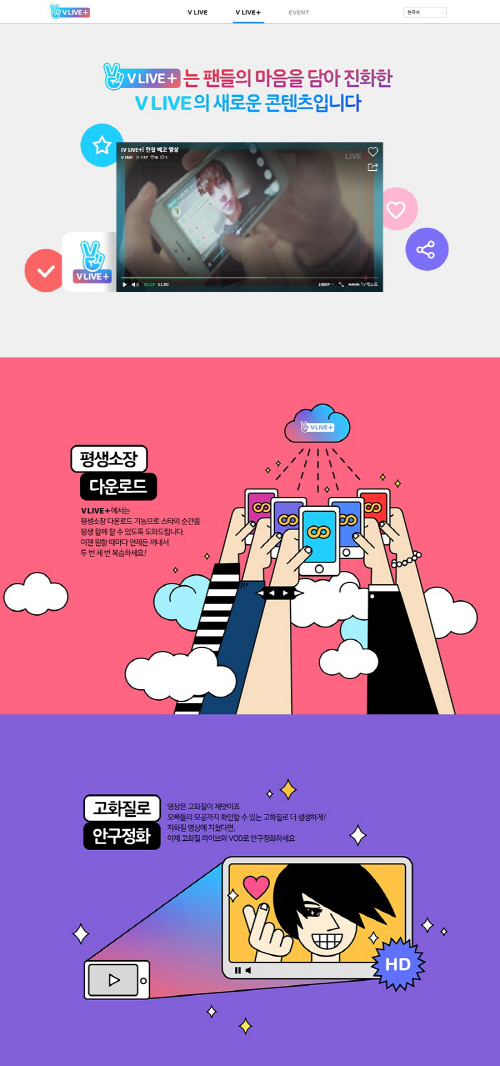 네이버 브이 라이브 플러스