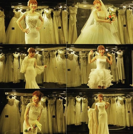 [★SNS] "느낌이 달라"…박슬기, 6色 웨딩드레스 자태 공개