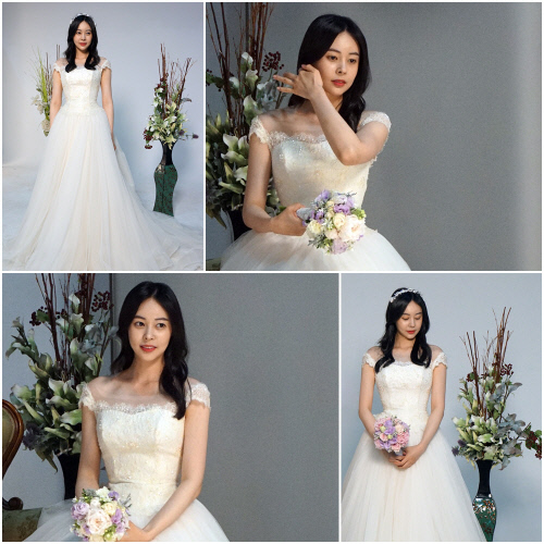 '당신은 선물' 허이재 청초한 웨딩드레스 자태