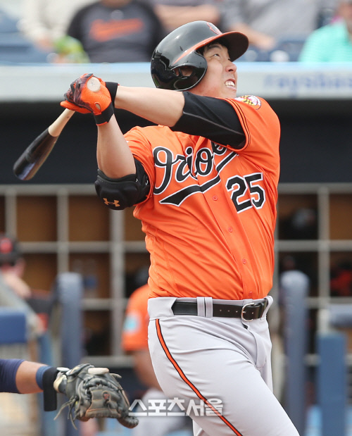 힘티모어김현수,\'있는힘을다해타격!\'