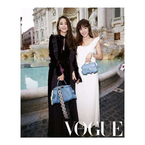 "미녀는 블루를 좋아해"...한예슬-티파니, 여신들의 만남