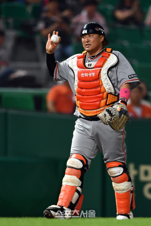 한화 조인성, 올스타전 최고령 포수 출장 기록 경신
