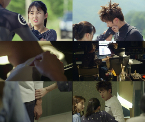 웹드 '스파크' 나종찬-남보라 스킨십 장면 포착