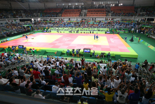 [SS포토]리우올림픽 유도경기장, \'유도의 관심이 이렇게나~\'