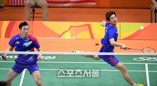 [2016리우]세계랭킹 1위 유연성-이용대, 충격의 역전패로 4강행 좌절