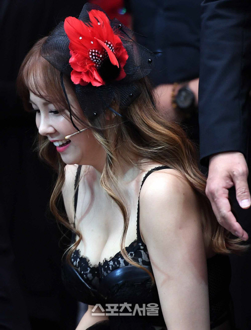 [SS포토]육감적인 볼륨감을 자랑하는 김지우, "킹키부츠에서 로렌역을 맡았어요"