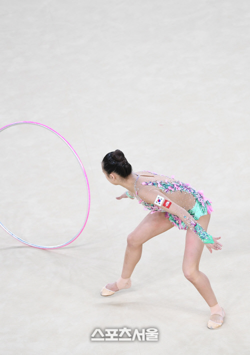 후프놓친 손연재, 당황하지않고[SS포토]