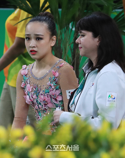 5위달리는 손연재, 후프실수가 아쉬워[SS포토]