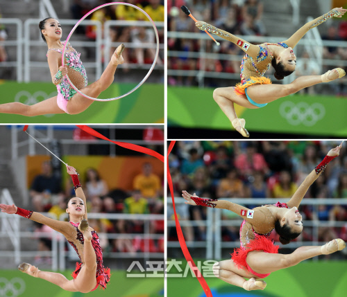 [SS포토]71.956점 기록한 손연재 예선전, 각양각색 점프 연기