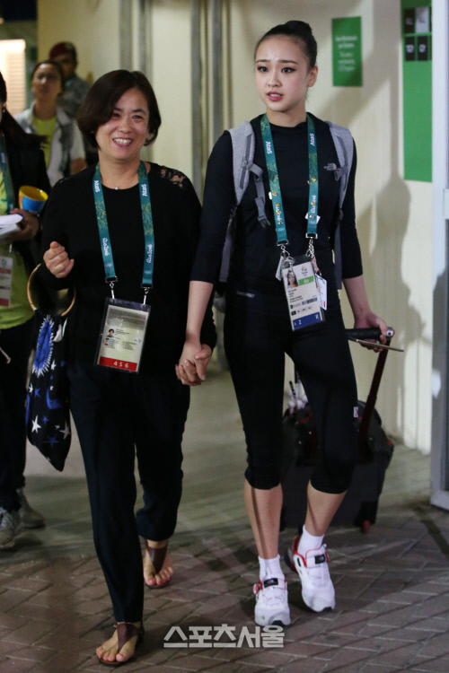 손연재와 어머니 윤현숙씨