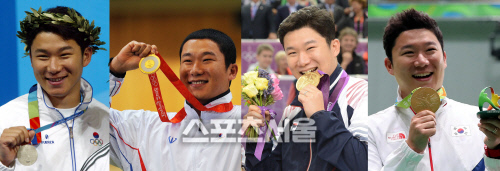 아테네부터 리우올림픽까지 권총 사격 50M 메달