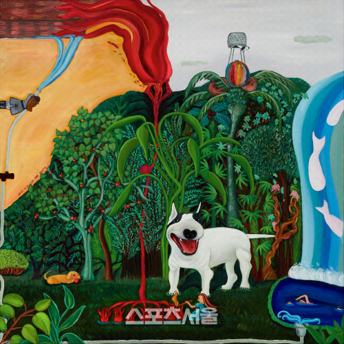 Bubulee and My Family_Oil on canvas_117x117cm_2013