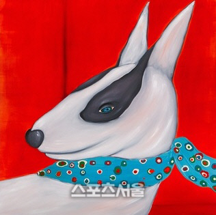 스카프를 훔친 부부리_Acrylic, Oil on canvas_120x120cm_2016