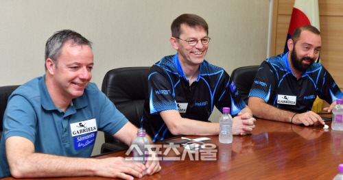 당구월드컵 수상자들 인터뷰[SS포토]