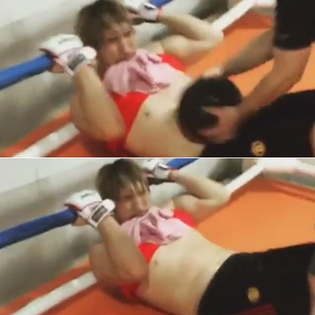 8년 만에 복귀 최홍만, 운동 삼매경 포착 '땀 뻘뻘' 