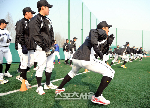 프로야구팀 고양원더스 훈련
