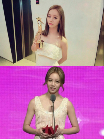걸스데이 혜리, 신인상 이어 대세배우상 "좋은 연기로 보답하겠다"