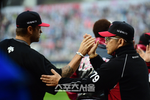 [SS포토] 양상문 감독 \'허프는 우리는 호프\'