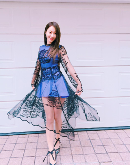 경리, 우아한 시스루 자태…범접 불가 섹시미 발산 