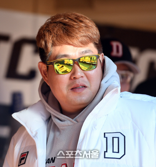 [SS포토]무비스타가 된 양의지, \'영화 한판 찍어 볼까요?\'