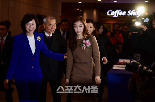 [SS포토] 김연아, 명예의 전당 입성