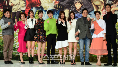 [SS포토] \'빛나라 은수\' 출연진들, \'화이팅!\'