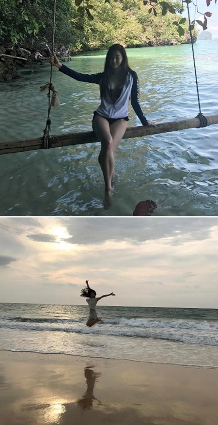 [★SNS] "해변의 여신"…김사랑, 감탄 자아내는 글래머 몸매