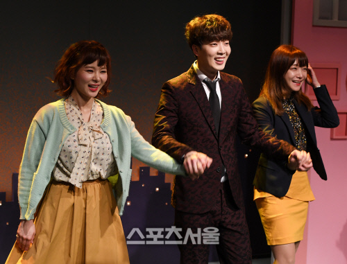 [SS포토] 맹승지-정가호-신소율, 연극 무대에서 손 잡았다!