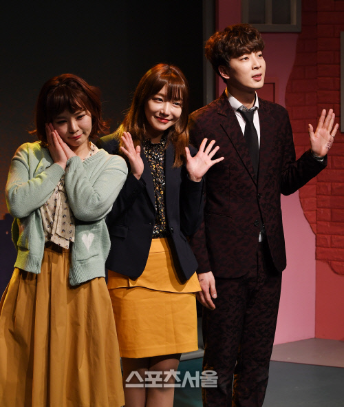 [SS포토] 맹승지-신소율-정가호, 연극 무대에서 뭉쳤습니다!