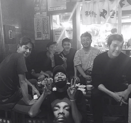 김우빈·조인성·임주환·디오·광수·김기방, 보기만 해도 훈훈한 '미남 모임'