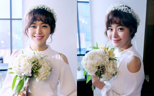 이영은, 사랑스러운 웨딩드레스 자태 공개