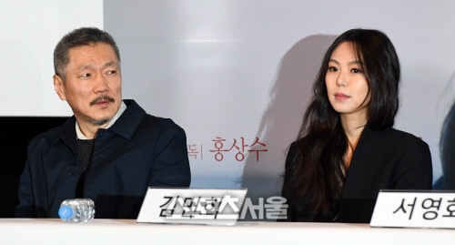 [SS포토]나란히 앉은 홍상수 감독과 김민희