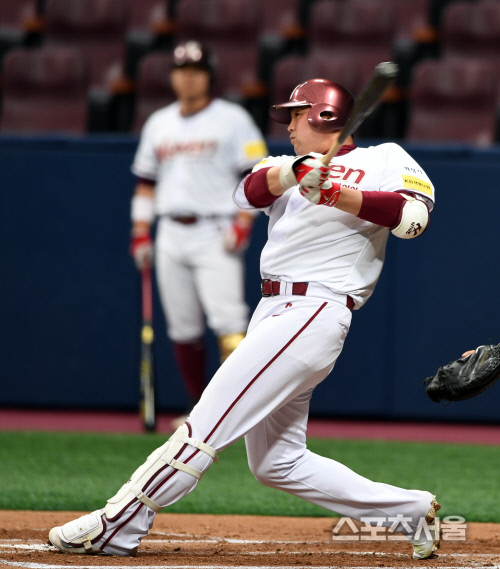 특이한 타격폼 김태완 \'내 폼은 소중하니까\'[SS포토]