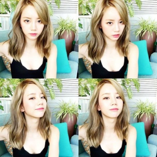 [★SNS] "금발하고 리즈 경신" 걸스데이 혜리, 물오른 미모