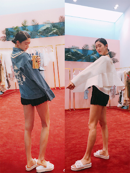 "이리저리 봐도 무결점" 클라라, 완벽한 각선미 과시