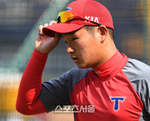 [SS포토] KIA 신범수, 포수 트레이드...살아 남았다!