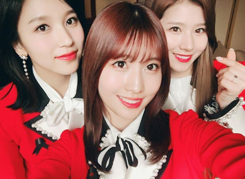 "꽃이 활짝 폈네" 트와이스 미나-모모-사나, 꽃 미소 '뿜뿜'