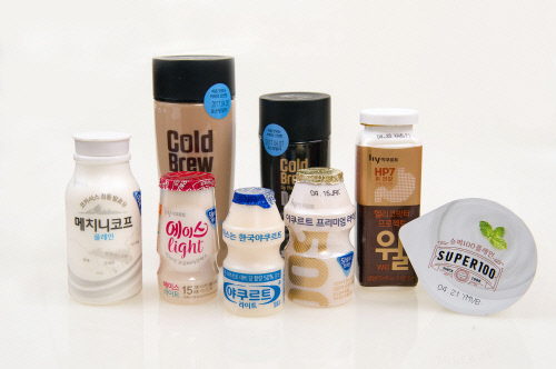 한국야쿠르트_당줄이기 캠페인 주요 제품