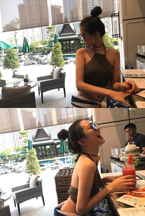 손나은, 명품 복근 과시…무결점 S라인은 '덤'