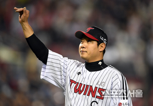 [SS포토]LG 류제국, 잘 던지고 있어요!